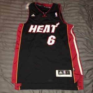 Lebron James Official Adidas Miami Heat Jersey